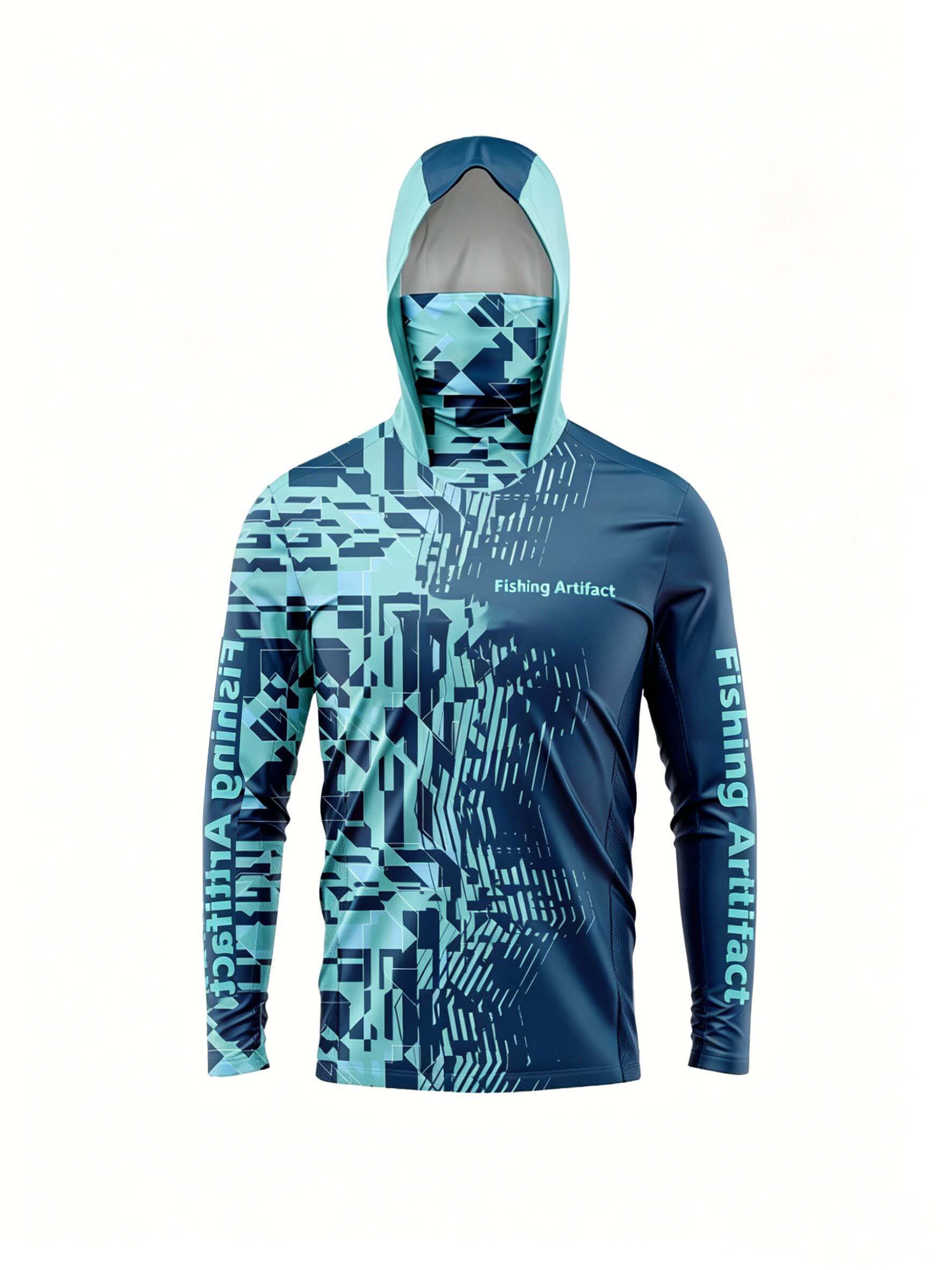 Sports Mask Breathable - Felpa da pesca estiva da uomo,